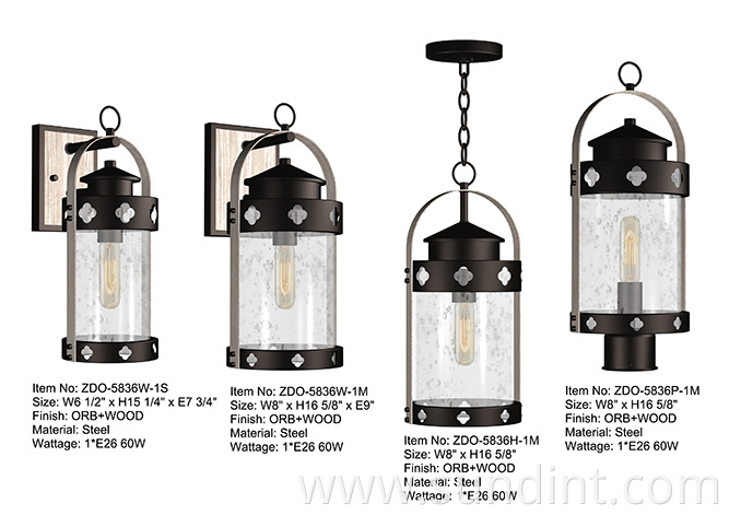 5836 Steel Garden Decorative Lighting 5836 Steel Garden Decorative Lighting